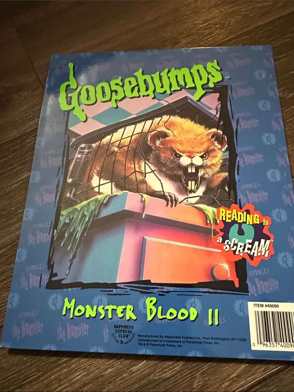 Goosebumps New Monster Blood II cuddles the hamster folder
